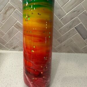 Colorful Gradient epoxy Tumbler with Glitter. 20 oz. New